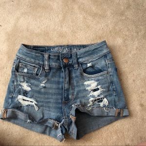 American Eagle distressed shorts